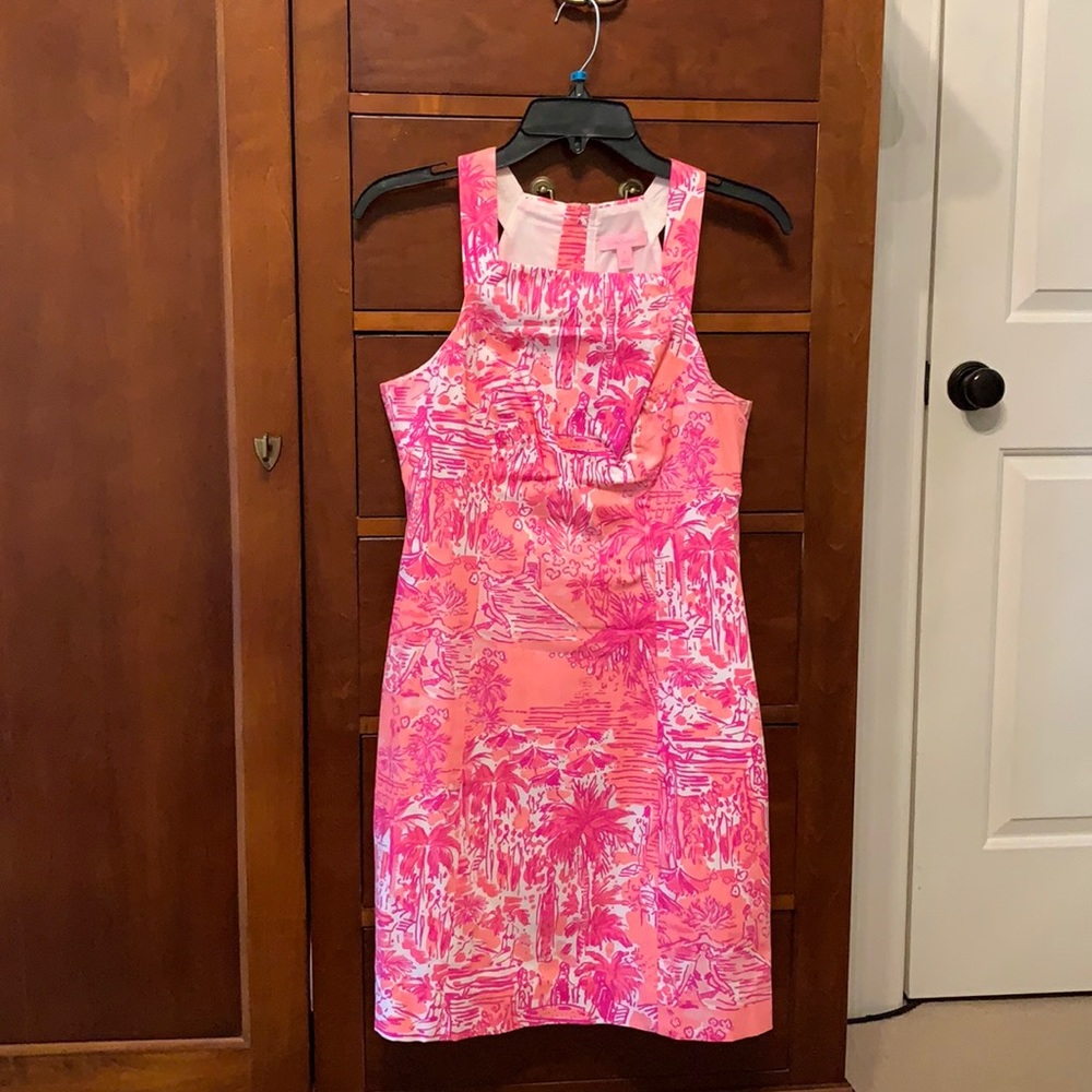 Lilly Pulitzer Pink Patterned Dress (size 2)